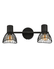 Czarna podwójna lampa sufitowa w stylu loft - V170-Portia w sklepie Edinos.pl