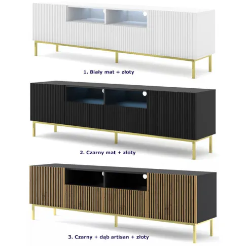 Warianty kolorystyczne szafki rtv Livorno 11X