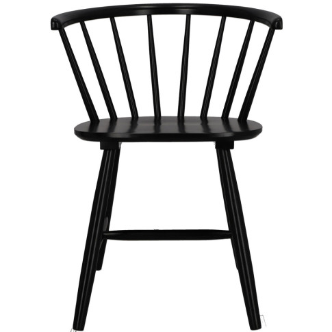 Czarne krzesło kuchenne patyczak Hunos