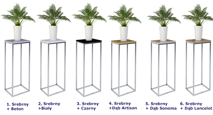 Dostępne kolory kwietnika Pritix 5X