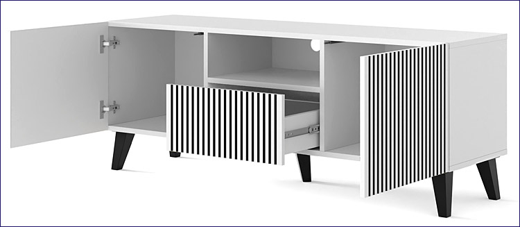 Wnętrze szafki rtv Melis 9X