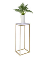 Wysoki stojak na kwiaty złoty + biały - Mobis 6X