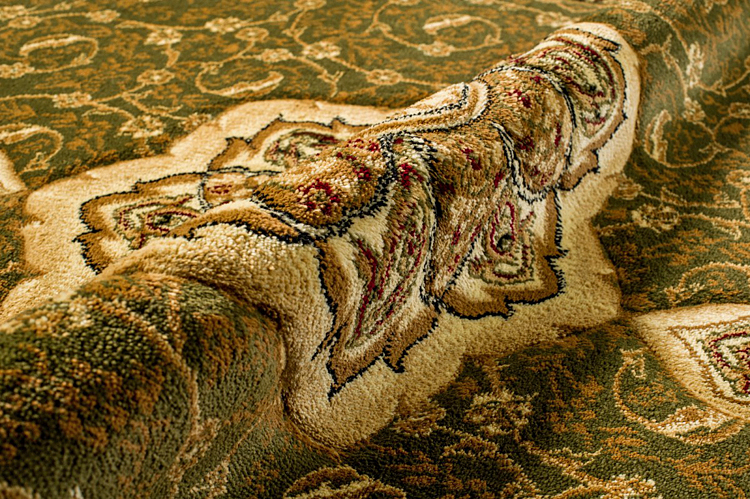 Owalny zielony dywan Naira 3X