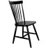 Czarne drewniane krzesło kuchenne patyczak Flos