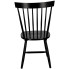 Czarne drewniane krzesło kuchenne retro Flos