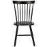 Czarne drewniane krzesło stołowe patyczak Flos