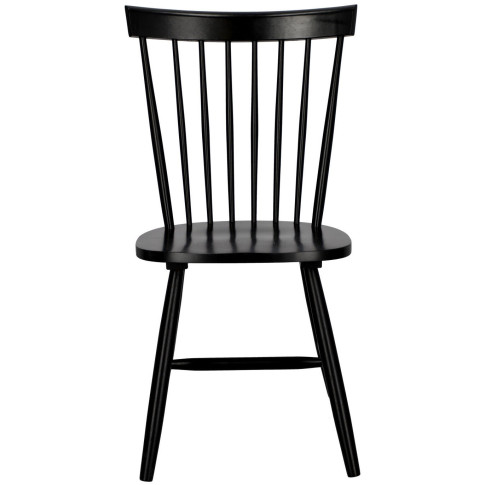 Czarne drewniane krzesło stołowe patyczak Flos