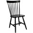 Czarne krzesło w stylu vintage patyczak Flos 4x