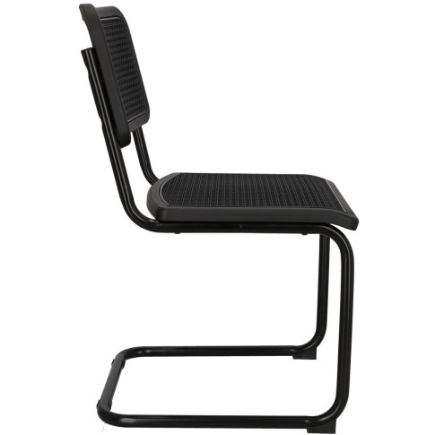 Czarne krzesło typu swing do stołu Vobo 3x