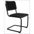 Czarne minimalistyczne krzesło swing do biurka Vobo 3X