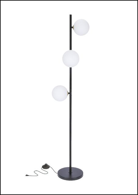 Nowoczesna czarna lampa podłogowa - K481-Koloso