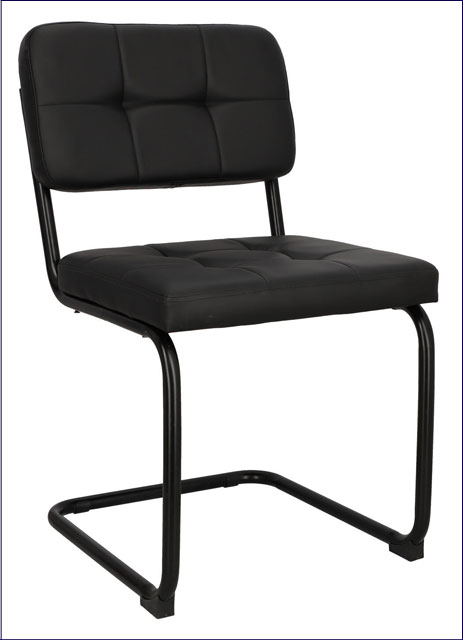 Krzesło swing tapicerowane skóra ekologiczną Vobo 4X