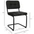 wymiary czarne tapicerowane krzeslo na plozach vobo 4x