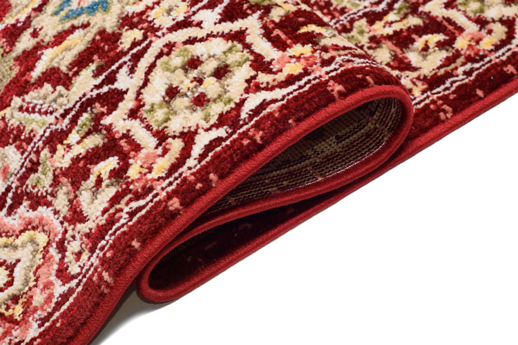 Czerwony rustykalny chodnik dywanowy Rekis 4X