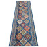 Niebieski wzorzysty chodnik dywanowy retro Rekis 6X
