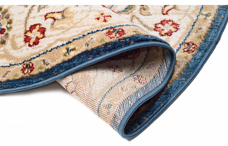 Niebieski okrągły dywan Ingrom 3X