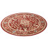 Czerwony okrągły dywan w perski wzór Fawo 3x