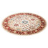 Kremowy okrągły dywan w perski wzór - Fawo 4X