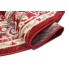 czerwony klasyczny dywan w kształkie koła fawo 5X