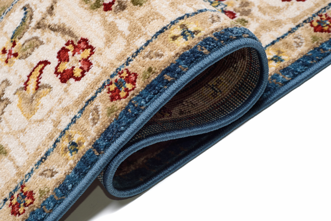 Niebieski dywan w klasycznym stylu Iraz 3X