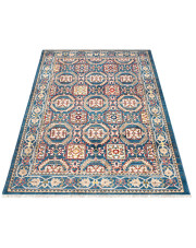 Niebieski retro dywan w perski wzór - Iraz 6X w sklepie Edinos.pl