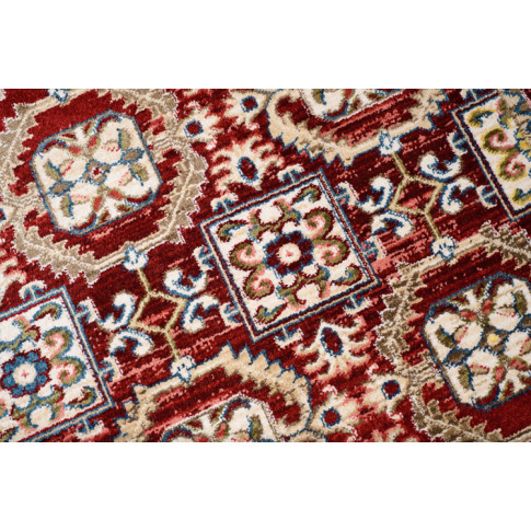 Czerwony klasyczny dywan z frędzlami Iraz 6X