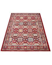 Prostokątny czerwony dywan w klasycznym stylu - Iraz 6X w sklepie Edinos.pl