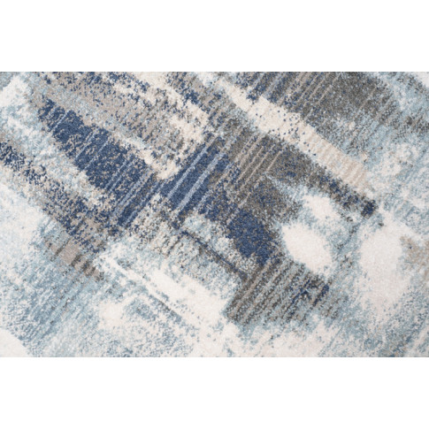 niebieski prostokątny dywan z frędzlami bodi 4X