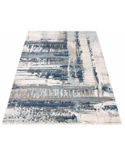 Ciemnoniebieski dywan przecierany w nowoczesnym stylu - Bodi 4X