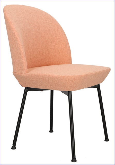 Krzesło tapicerowane różowe Zico 3X