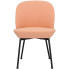Różowe krzesło tapicerowane nowoczesne do kuchni Zico 3X