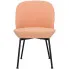 Różowe krzesło tapicerowane nowoczesne do kuchni Zico 3X