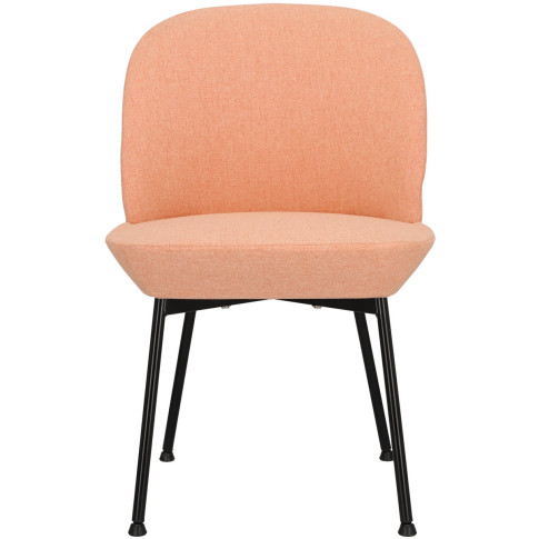 Różowe krzesło tapicerowane nowoczesne do kuchni Zico 3X