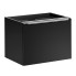 Czarna wisząca szafka pod umywalkę 60 cm - Larosa 4X