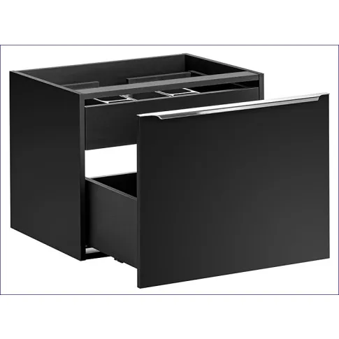 Szafka czarna pod umywalkę 60cm z szufladą i schowkiem Larosa 4X
