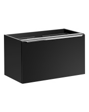 Czarna ścienna szafka umywalkowa 80 cm - Larosa 4X w sklepie Edinos.pl
