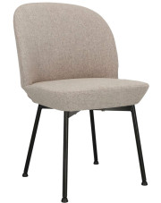 Jasnoszare krzesło tapicerowane nowoczesne - Zico 3X w sklepie Edinos.pl