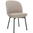 Jasnoszare krzesło tapicerowane nowoczesne - Zico 3X