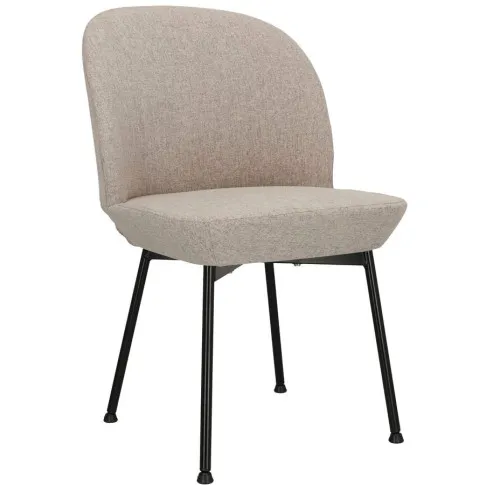 Jasno szare tapicerowane krzesło metalowe Zico 3X