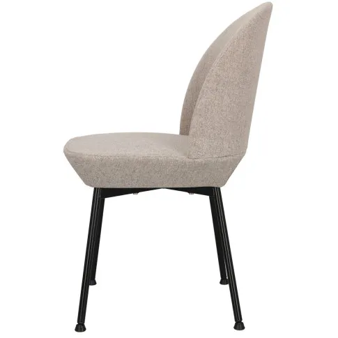 Szare tapicerowane krzesło kuchenne Zico 3X