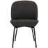 Ciemnoszare krzesło tapicerowane tkanina kuchenne Zico 3X