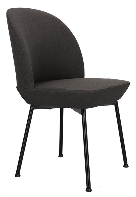 Krzesło tapicerowane ciemnoszare Zico 3X