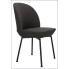 Ciemnoszare metalowe krzesło tapicerowane Zico 3X