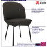 Infografika ciemnoszarego metalowego krzesła tapicerowanego Zico 3X