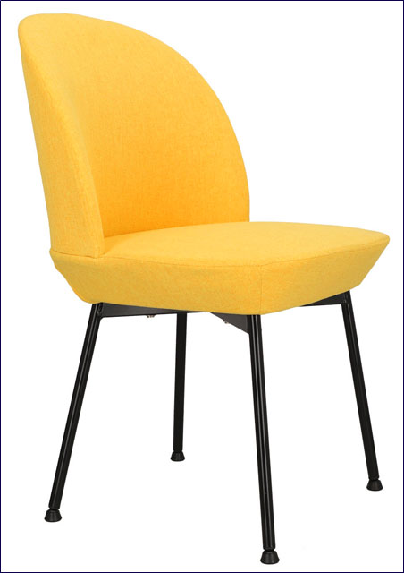 Krzesło tapicerowane żółte Zico 3X