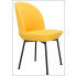 Zdjęcie nowoczesne żółte metalowe krzesło Zico 3X - sklep Edinos.pl