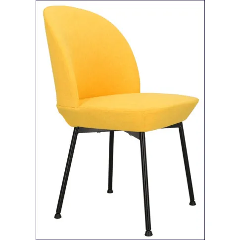Zdjęcie nowoczesne żółte metalowe krzesło Zico 3X - sklep Edinos.pl