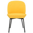 Szczegółowe zdjęcie nr 8 produktu Żółte metalowe krzesło tapicerowane tkaniną - Zico 3X