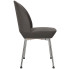 Ciemnoszare krzesło tapicerowane metalowe Zico 4X
