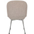 Jasno szare krzesło tapicerowane chromowane Zico 4X